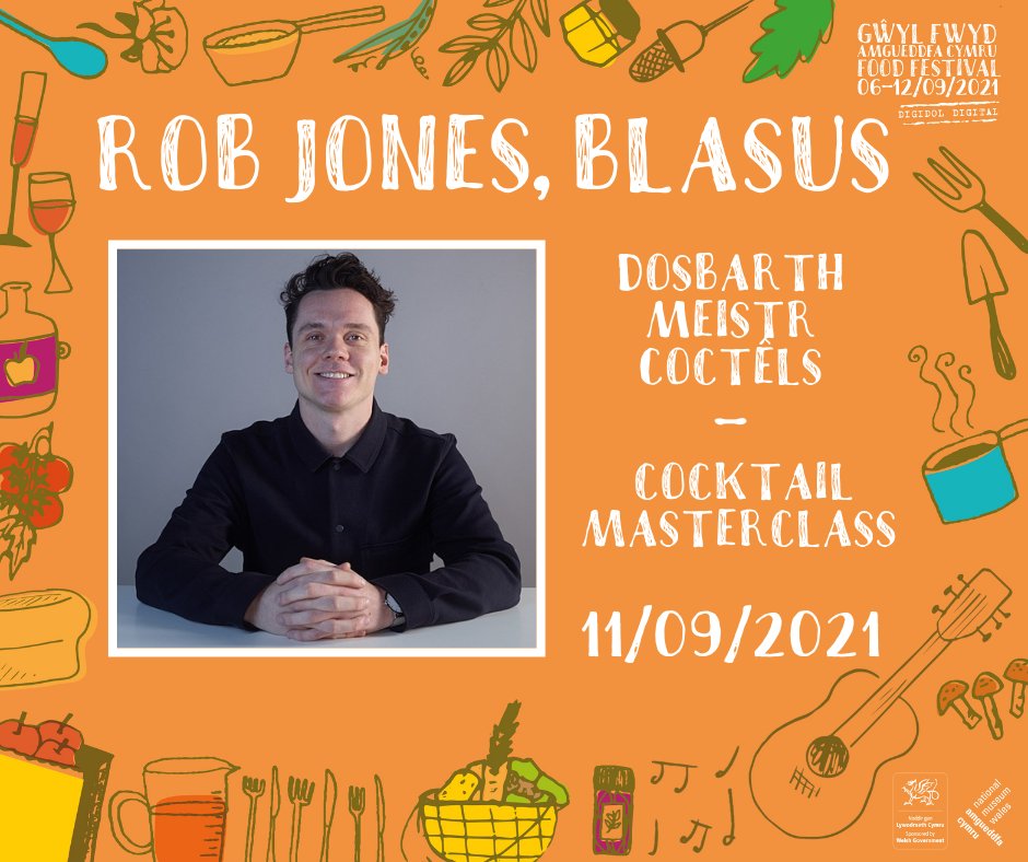 Yr Awr Fawr! Ymunwch â sylfaenydd a golygydd Cylchgrawn <a href="/blasusmag/">blasus</a>, Rob Jones, ar daith o gwmpas Cymru drwy gyfrwng 3 coctêl blasus 🍹 🍸 

📅 11 Medi, 8pm 

Rhan o #GwylFwydDdigidol <a href="/AmgueddfaCymru/">Amgueddfa Cymru | Museum Wales</a> 

Tocynnau 👇 
bit.ly/3CIt8U7