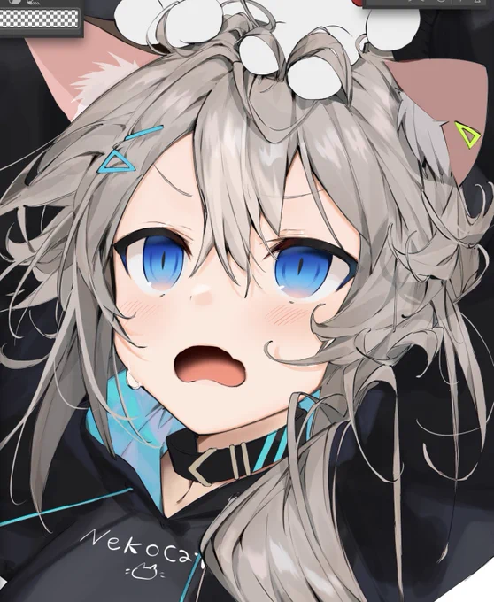 髪の塗りかえてみた 