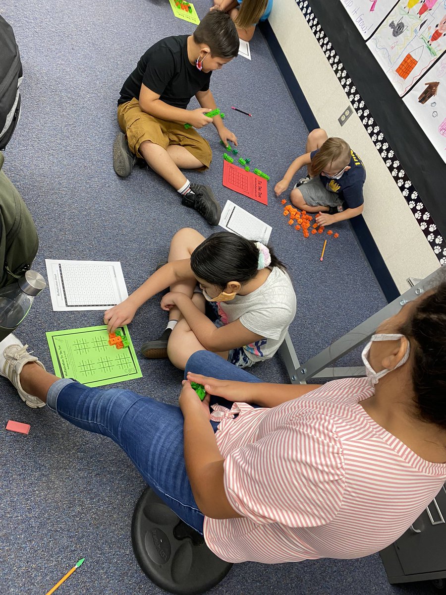 AshleyMBSD's tweet photo. More differentiated multiplication review through tic tac toe! Using multiplication charts to check answers or help where needed. #bsdwelcomeback #bullpupstrong @BurtonSchools #differentiatedlearningwithgames https://t.co/ICBMIkYQt5