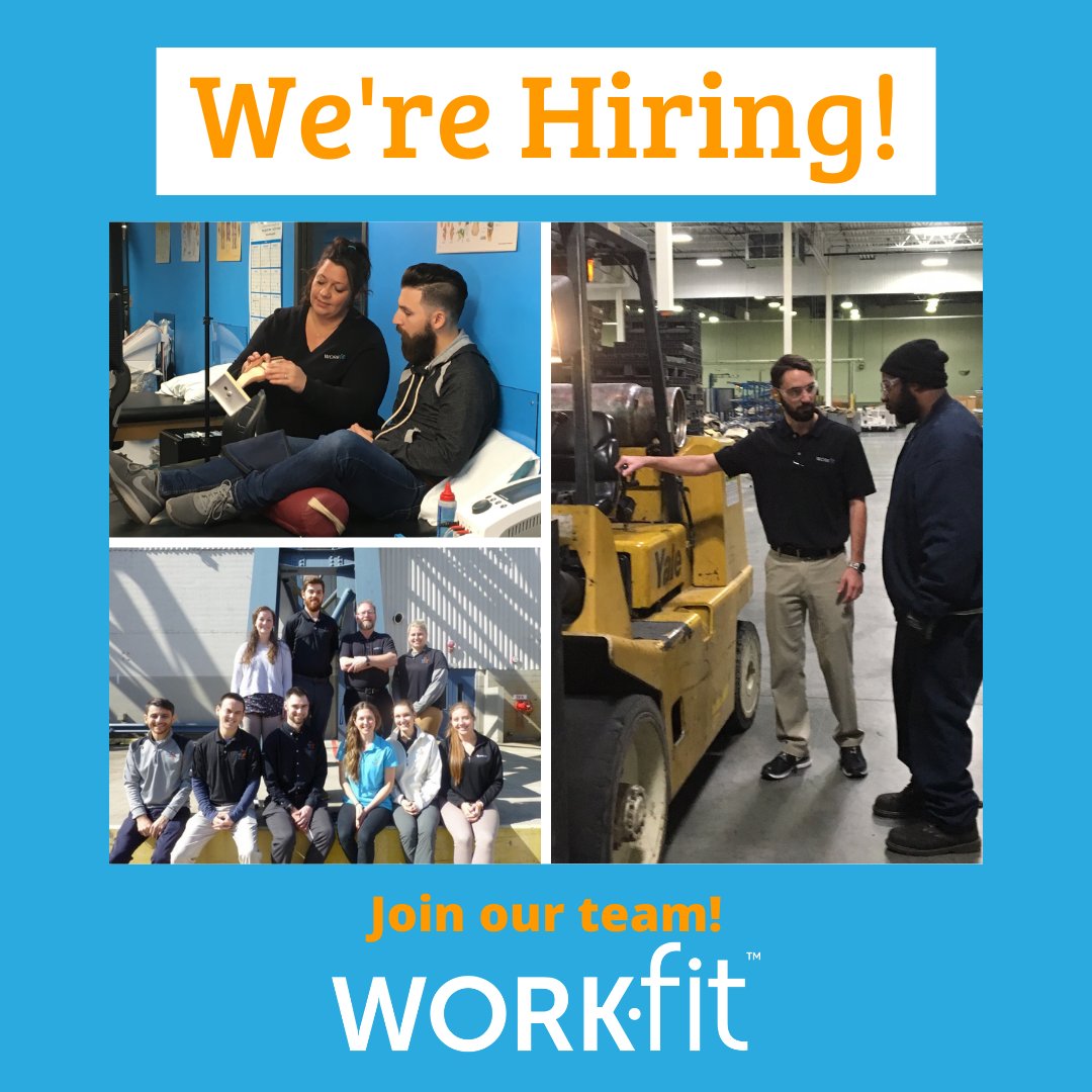 Work__Fit's tweet image. We're hiring for positions across the country! For openings check work-fit.com/careers! 
#MakeHealthPersonal #ATC #AthleticTrainer #IndustrialAthleticTrainer #ATCJobs #AthleticTrainerJobs #ExercisePhysiologist #ExercisePhysiologyJobs