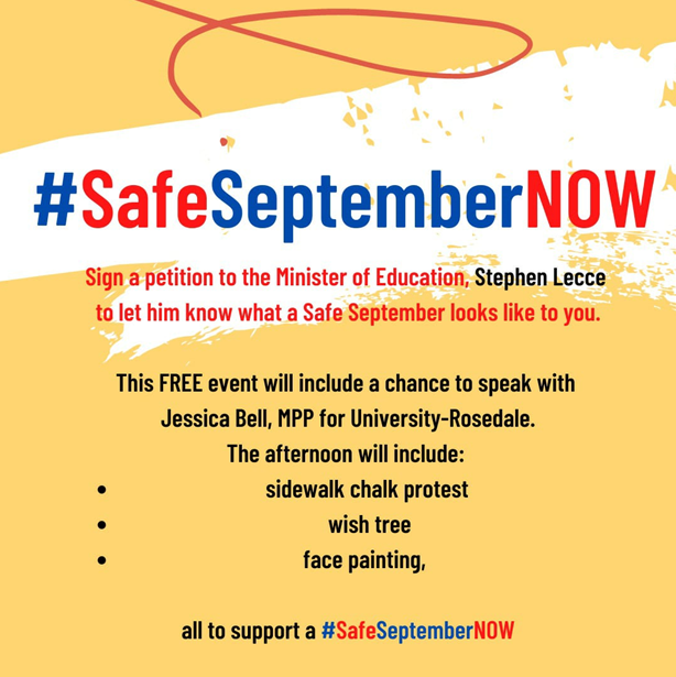 OECTAProv's tweet photo. TOMORROW: Join parents, educators, and their families as they demand a #SafeSeptemberNOW. ⬇️ #onted #onpoli https://t.co/yD5wcYrv6T