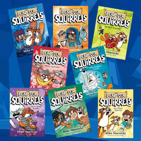 There are currently eight published books in The Dead Sea Squirrels series from <a href="/TyndaleHouse/">Tyndale House</a> Kids.

Brittany says, “My 8-year-old has read every one and convinced Grammie to pre-order the next. He is SO excited for the animated series!”

So are we!