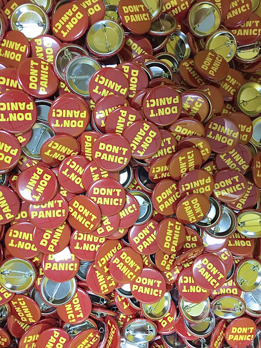 LuvMyButtons's tweet image. Today is Friday the 13th.  Are you wearing your Lucky 🍀 Button Pin? CustomButtons.com orders from 1 to 100,000+ We Make You Look Good!   #Friday13th #DontPanic #PinOneOn