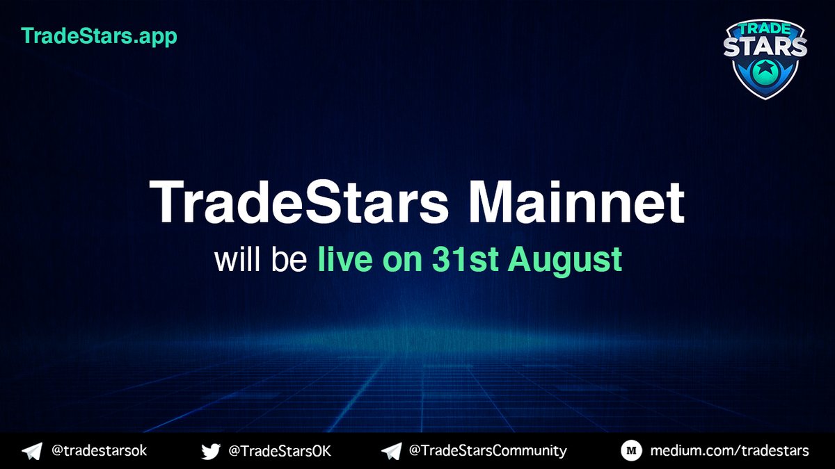TradeStarsOK's tweet image. 1/ 🔥 #TradeStars $TSX Mainnet, The Olympic Torch, is Going Live on 31st August!

🌐 The Mainnet will be powered by Ethereum &amp;amp; Polygon and will enable users to trade digital assets that represent real-life events and athletes’ performances. 

👉 Read more: medium.com/tradestars/tra…