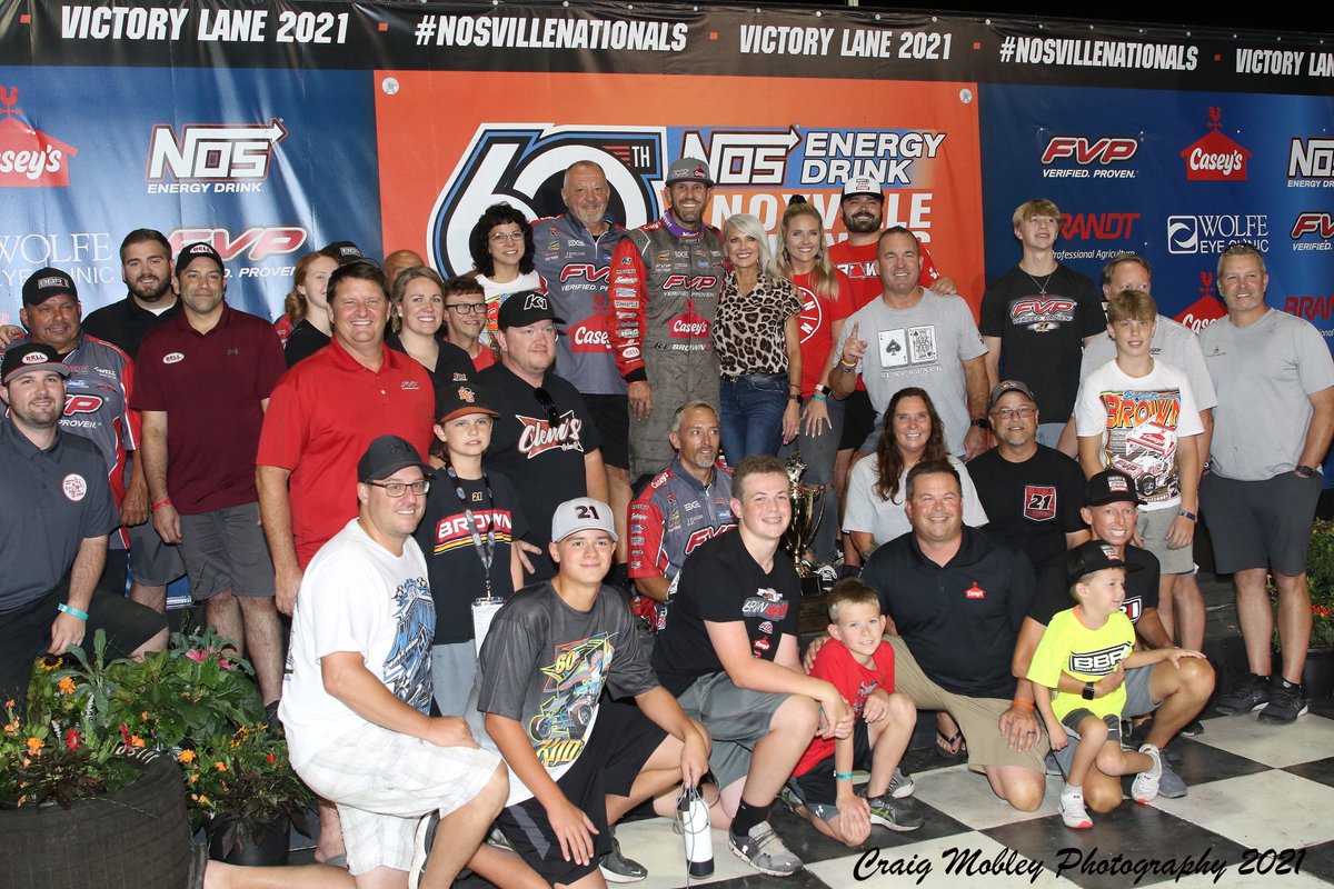 Congratulations <a href="/BrianBrown21/">Brian Brown</a> on your victory <a href="/knoxvilleraces/">Knoxville Raceway</a> last night!!!  Now go get another one on Saturday!!!