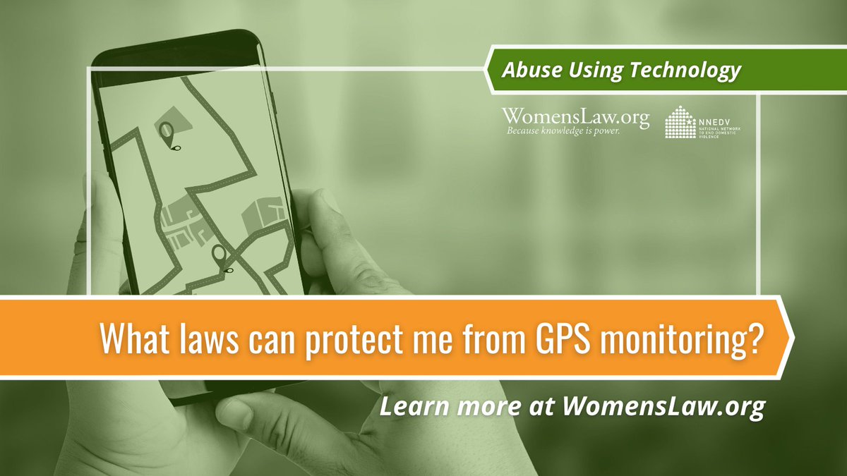 If an abusive partner tampers with the GPS features on your technology, or installs a tracking device on your property (like your car) without your consent, there may be state laws that can protect you. Find out more on our website: buff.ly/3xxI1ET