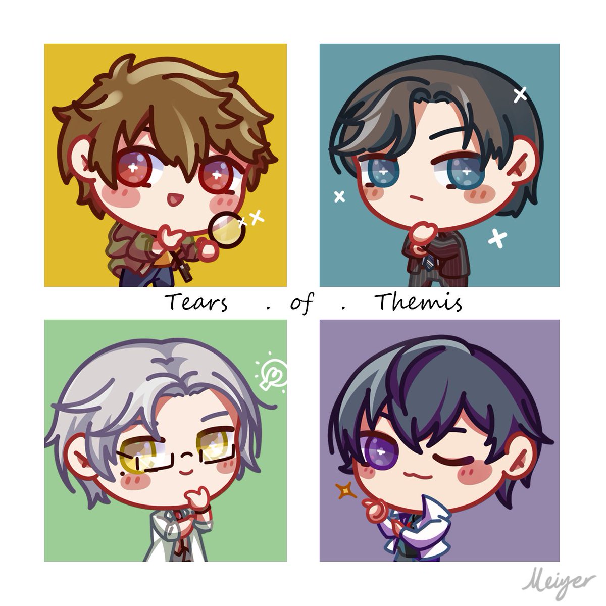 NyaRINju's tweet photo. tears of themis chibis
#TearsOfThemis #未定事件簿 https://t.co/FQEmSQ9nYt