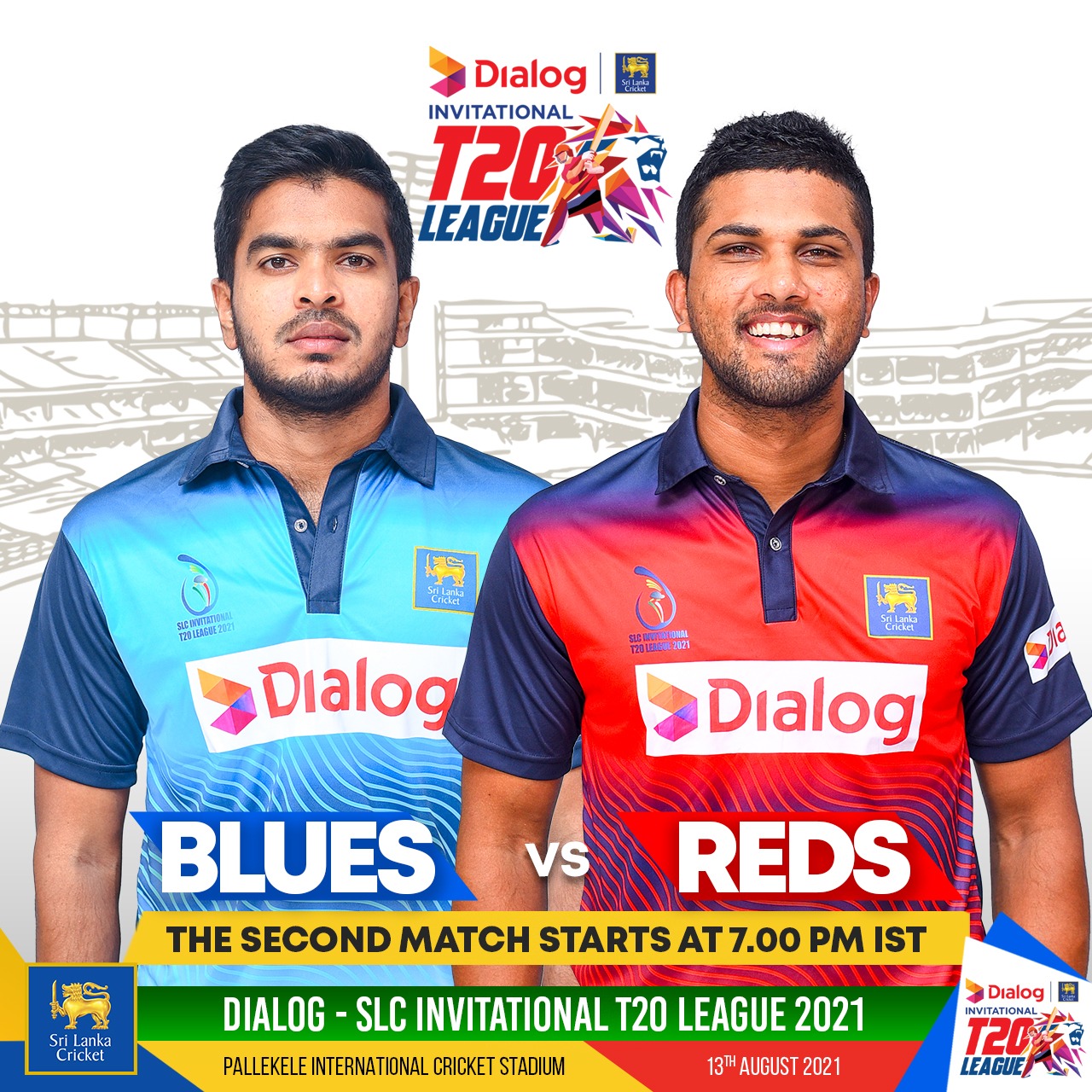 Sri Lanka Cricket 🇱🇰 on X: It's the SLC Reds vs SLC Blues this evening!  Who are you supporting? 🔥 #DialogSLCT20  / X