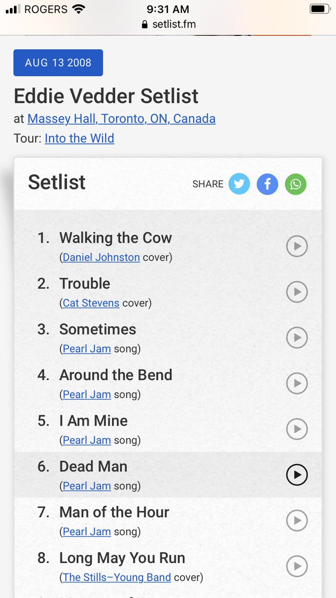 ImNoGuide's tweet photo. 13 years ago today. Still the best performance I’ve ever seen. #5thRow #MasseyHall https://t.co/Vqt8kLnUjl
