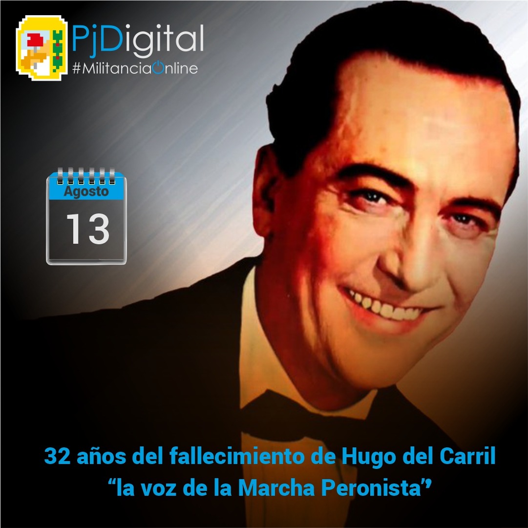 pjdigital_stafe's tweet photo. Hoy se cumplen 32 años del fallecimiento de Hugo del Carril 
"La voz de la Marcha Peronista"✌
#PjDigital https://t.co/NWJOLJDm1l https://t.co/LKKS4QiSKa