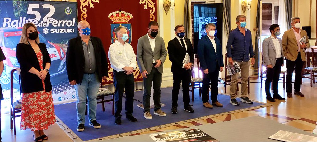 Presentada hoy la 52º edición del  <a href="/rallyeferrol/">Rallye de Ferrol</a> - Suzuki. La <a href="/EscuderiaFerrol/">Escudería Ferrol</a> lleva 52 ediciones consecutivas organizando una de las pruebas más complicadas del panorama nacional. Responsabilidad a todos los espectadores, demostremos que nuestro deporte sigue siendo seguro 😷🙏.