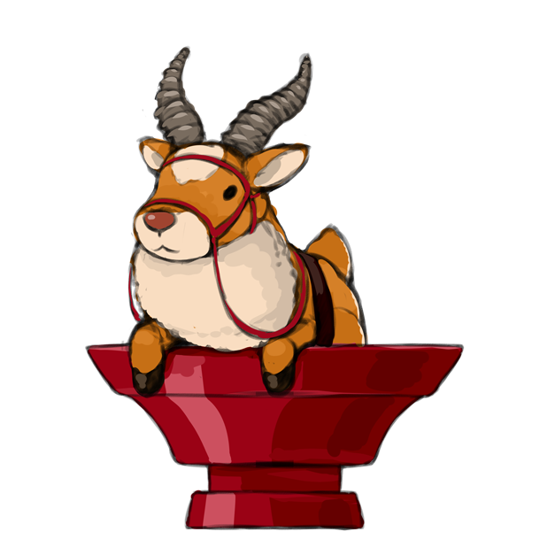 雅な椀に入ったヤックル もののけ姫 らいらっくのイラスト 雅な椀に入ったヤックル もののけ姫 らいらっくのイラスト