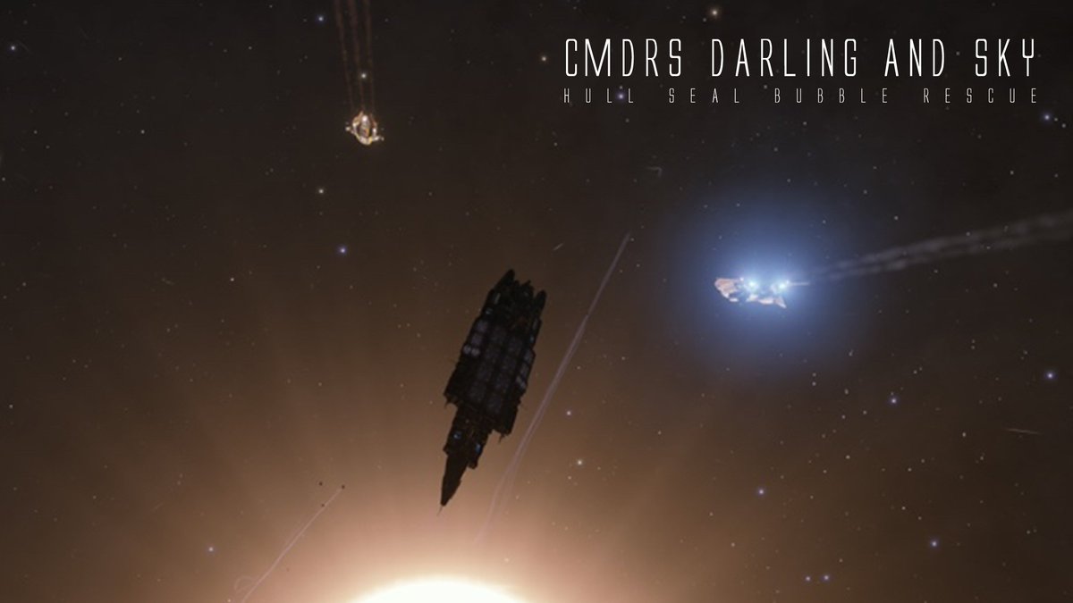 HullSeals's tweet photo. CMDRs Darling and Sky respond like lightning, to save an Xbox CMDR in peril! Remember if you need a hull repair, in the black or in the bubble, visit https://t.co/WPpGBsWa60!

 @HullSeals, your hull is our speciality! #HullSeals #RapidRepairRescue #EliteDangerous https://t.co/NKDyNS5kOY