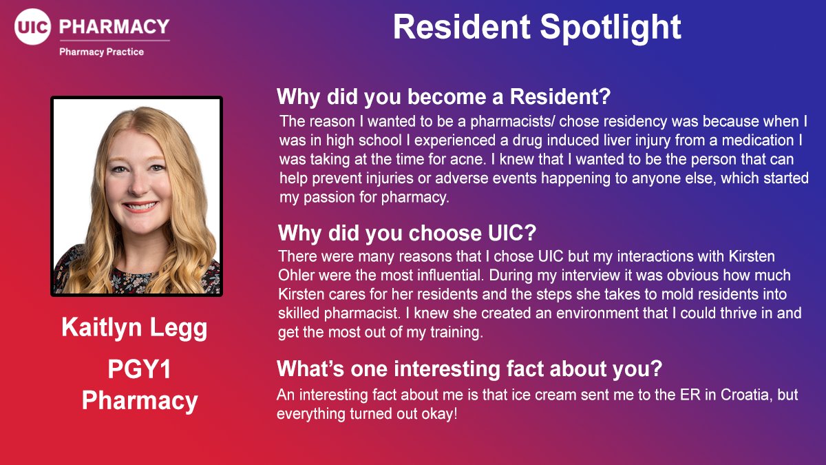 We are pleased to welcome Dr. Kaitlyn Legg!
She received her PharmD from <a href="/WestVirginiaU/">WVU Mountaineers</a>  and has joined our PGY1 Pharmacy Residency program.