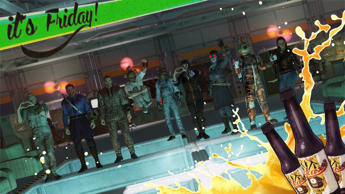 wasteland_dude's tweet photo. Strap on your beer hats y’all! It’s Friday!
#FridayNightFallout #Fallout76 https://t.co/a9KNPDX6zb