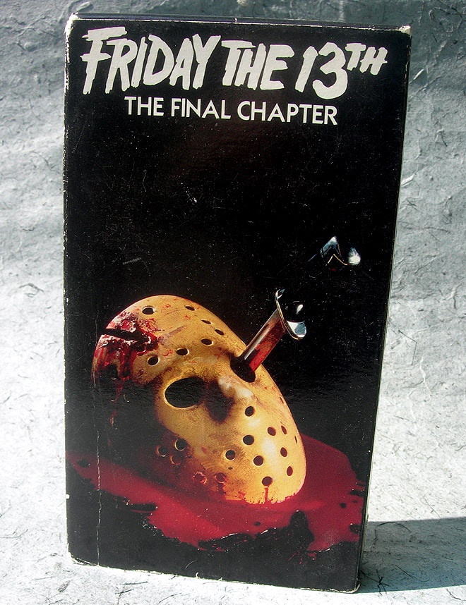 DinosaurDracula's tweet photo. Happy Friday the 13th! Here are my four favorite VHS covers from the series. (Part V's phantom cover should get more love!) https://t.co/CvhfgKxoe2