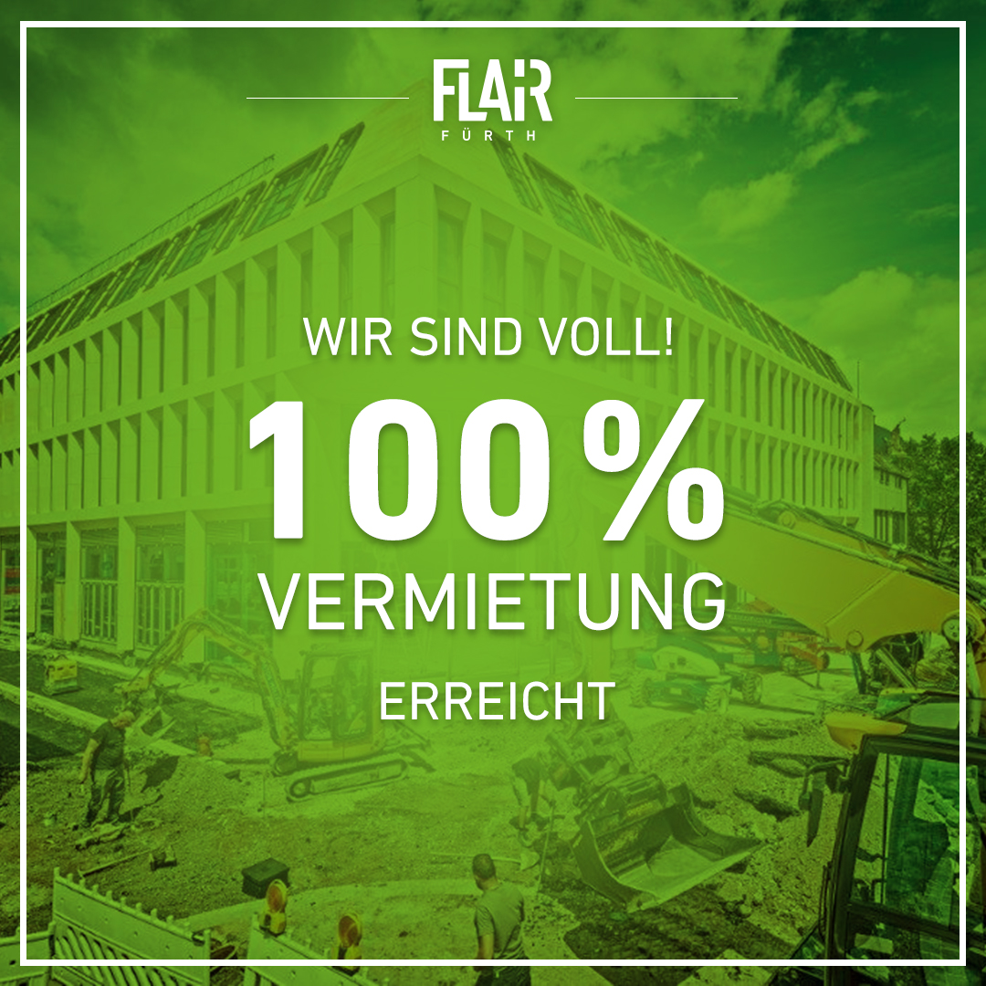 FlairFurth's tweet photo. YES YES YES YES YES!!!!!
Wir haben knapp einen Monat vor Eröffnung die 100 % Prozent Vermietung erreicht 🥳🥳🥳 https://t.co/76Br4bpr0q