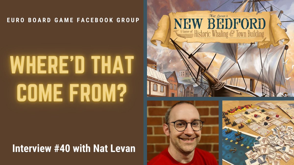 My written interview w/@natlevan designer of New Bedford. What are his upcoming games? #bgg #boardgamegeek #boardgames #tabletopgames #boardgaming facebook.com/groups/euroboa…