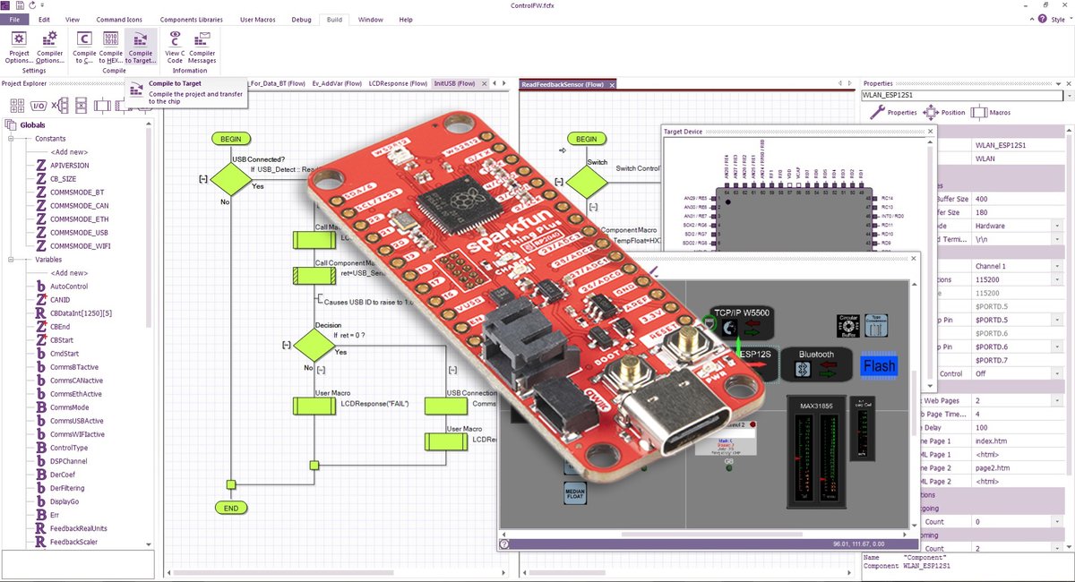 MatrixFlowcode's tweet image. The Flowcode team are happy to announce partnership with @sparkfun Electronics where products such as their RedBoard and RP2040 can be used to create an infinite number of projects from burglar alarm systems to LED light shows! #electronics #projects #ledlights #engineering