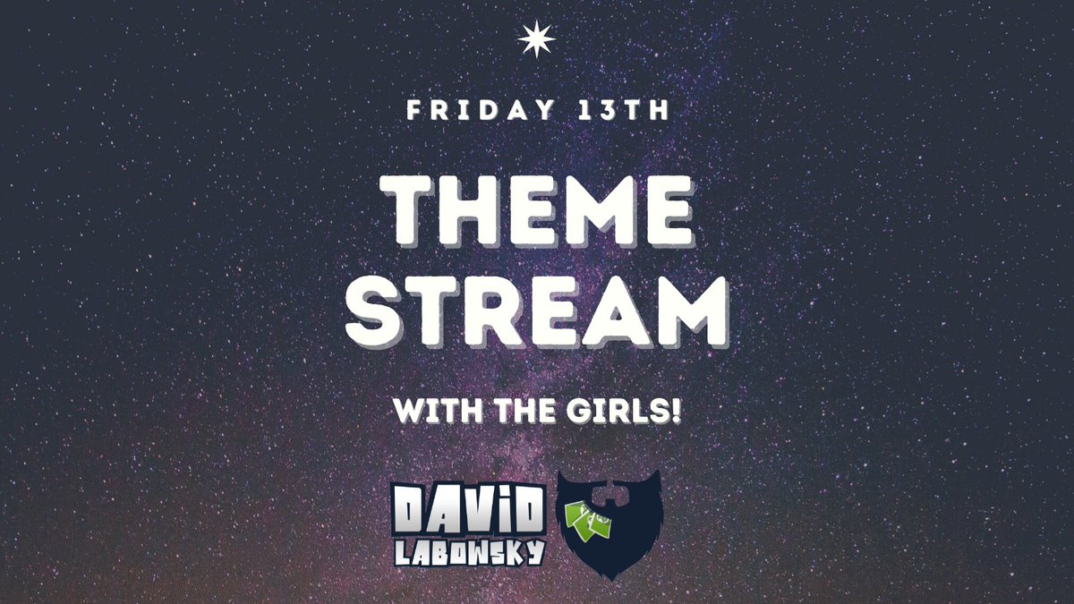 DavidLabowsky's tweet image. Get ready for your Bonushunt &amp;amp; special theme stream with the girls! #Friday13th #themestream #bonushunt