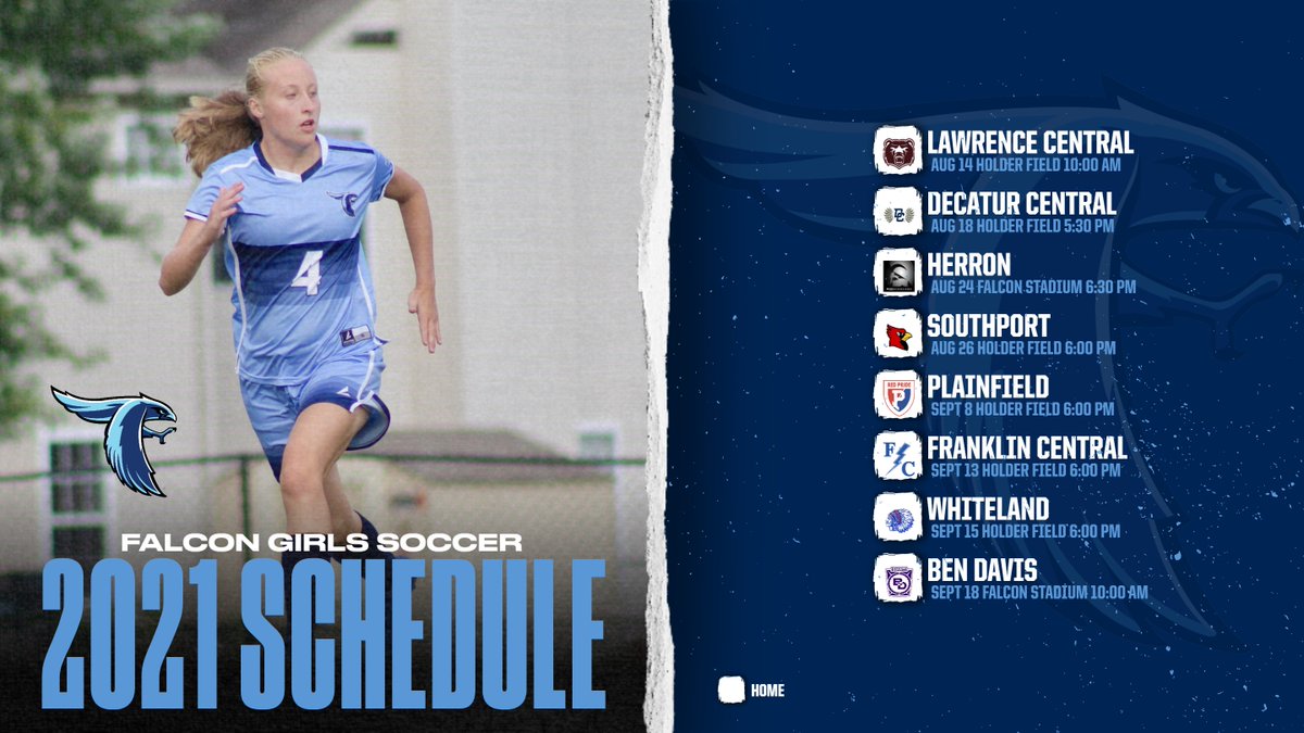 PMFalconSports's tweet photo. The Girls Soccer season starts tomorrow.  Mark your calendars for these home games this season.  GO FALCONS!!!
#getTHEglory https://t.co/YlyHvRASvG