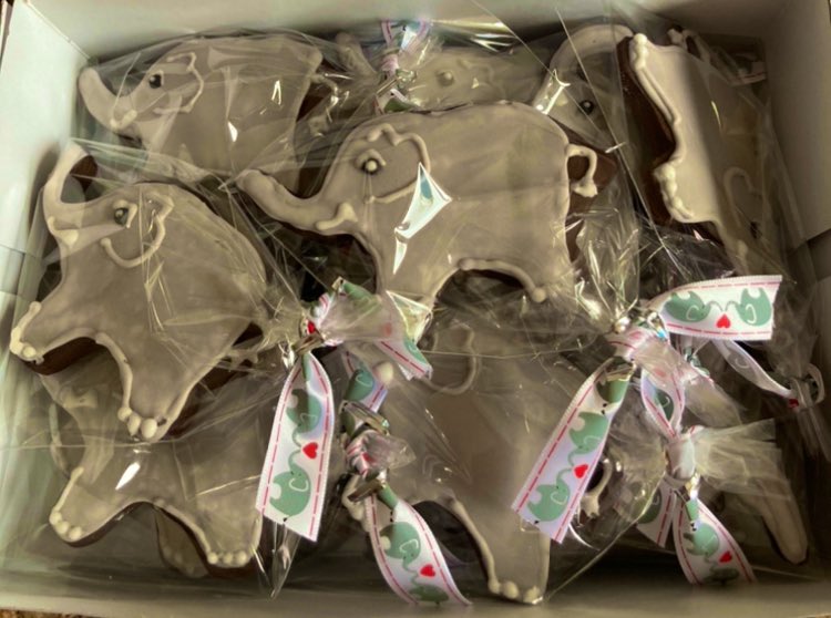 Always pleased to support <a href="/StRichardsHosp/">St Richard's Hospice</a> when I can so I’m glad to have contributed to @WorcsBigParade 🐘 in a small way  🧑🏼‍🍳 #biscuits #baking #Elephants