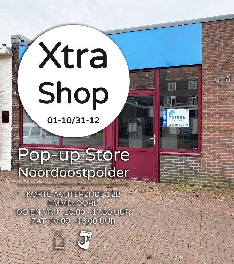 Yesssssss! 🤩 Van 1 oktober tot en met 31 december Pop-up Noordoostpolder. Korte Achterzijde 12B. XtraShop: do en vrij 10.00-17.30 en zat 10.00-16.00. 🛍 #popup #xtrawaard #glasxtra #beeldbron #souvenir #cadeau #wonen #interieur #noordoostpolder #Flevoland #Zuiderzee