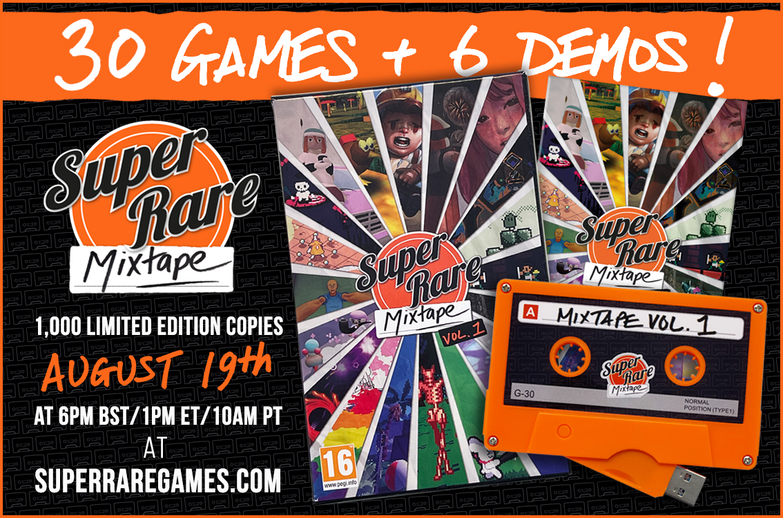 Super Rare Games Announcing The Super Rare Mixtape Vol 1 A Curated Collection Of 30 Games From Small Indie Devs 6 Demos For That Pc Ps1 Demo Disc