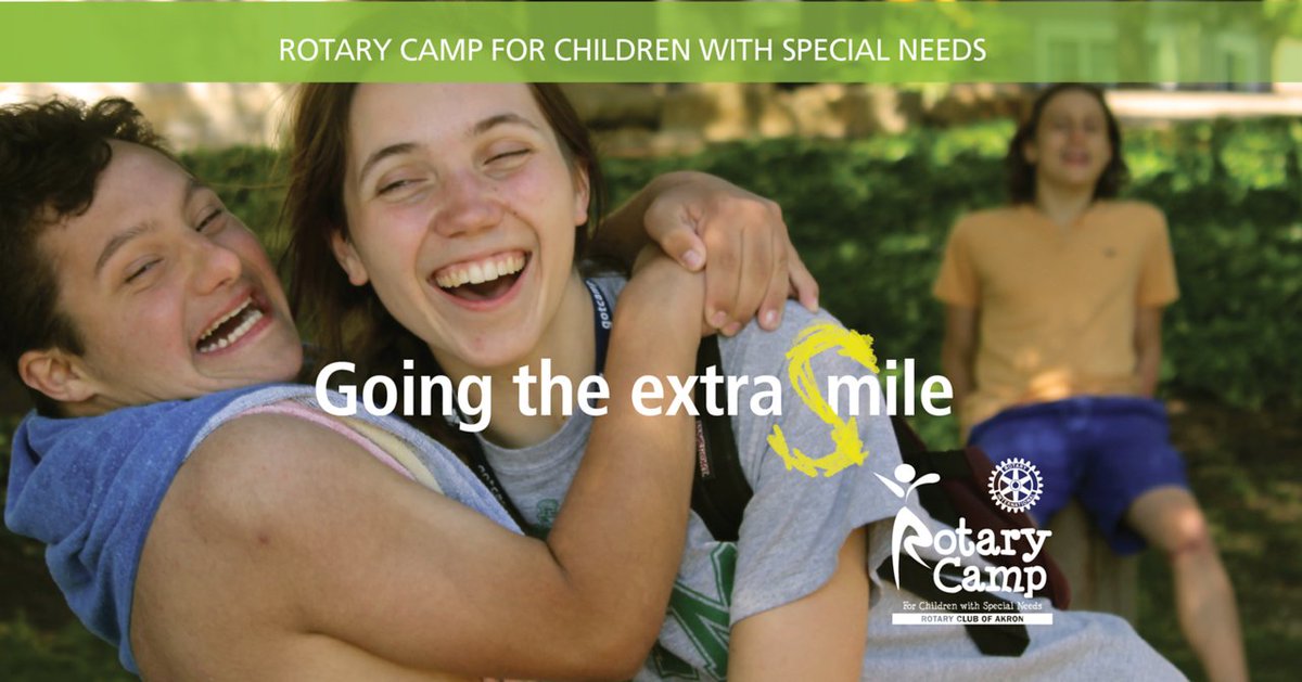 Through the generosity of donors, we have provided 97 years of #SummerCamp serving the vulnerable youth of our community! bit.ly/3xKQC77

#donate #GetInvolved #AkronRotaryCamp