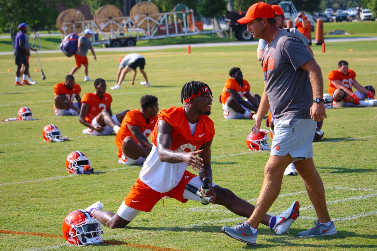 ClemsonFB's tweet image. There's joy on Jervey Meadows when 8️⃣ is 🔙.

#ALLIN