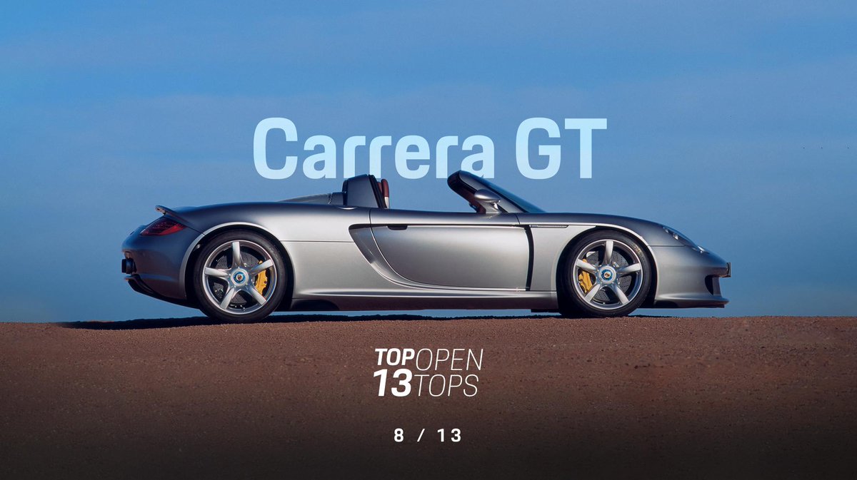 Porsche's tweet photo. An open top beauty up top. A V10 beast below the hood. #Top13OpenTops https://t.co/xiFAieUXog