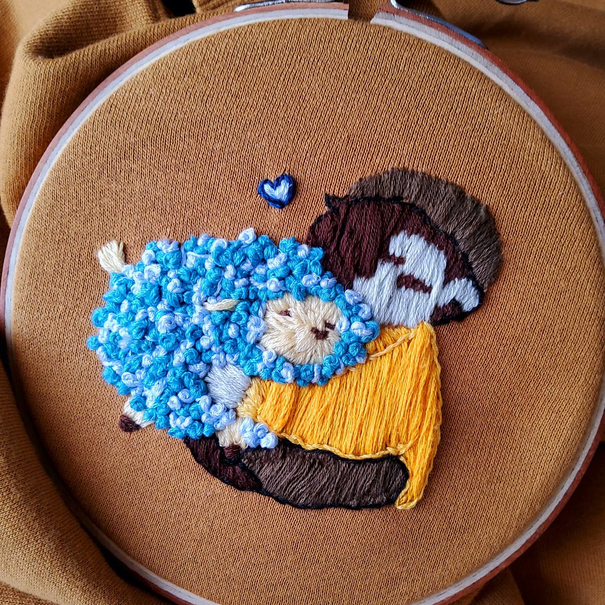 angeliqard's tweet photo. “You don’t even know I’m a ghost” 💙🐑 Ghostbur and Friend Embroidery 
- 
- 
Credits: @SAD_istfied - #embroiderydesign #embroidered #embroideryart #embroidery #GHOSTBUR  #ghostburfanart #mcytfanart #dreamsmpfanart #dreamsmp #dsmpfanart #wilbursootfanart https://t.co/OhmVDcGgji