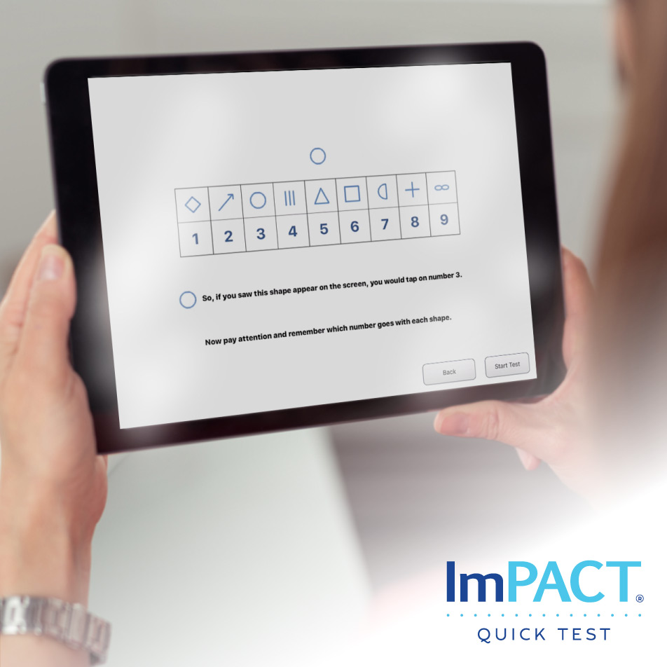 impacttest's tweet photo. ImPACT Quick Test is a 5-minute concussion screening tool administered on an iPad. It captures objective data at the point of care to help determine if a patient should be removed from activity.
https://t.co/rW3GhnuhrO
#ConcussionScreening #RemovalFromActivity https://t.co/UjRSL0GVmX