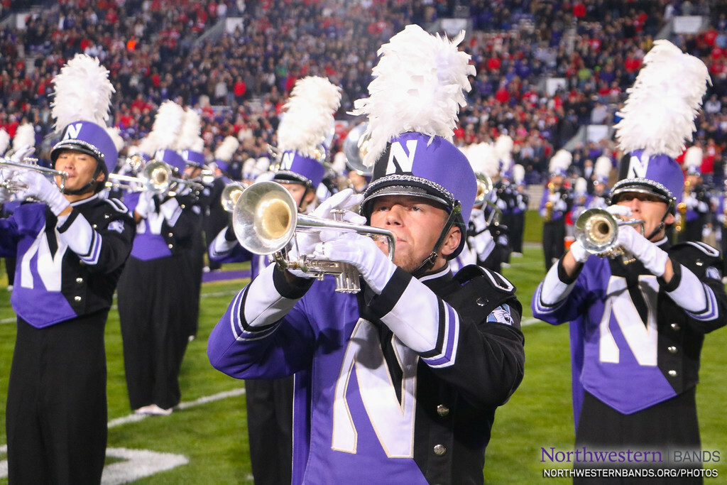 Rise, Northwestern! northwesternbands.org/photos/2019-20… #B1GCATS