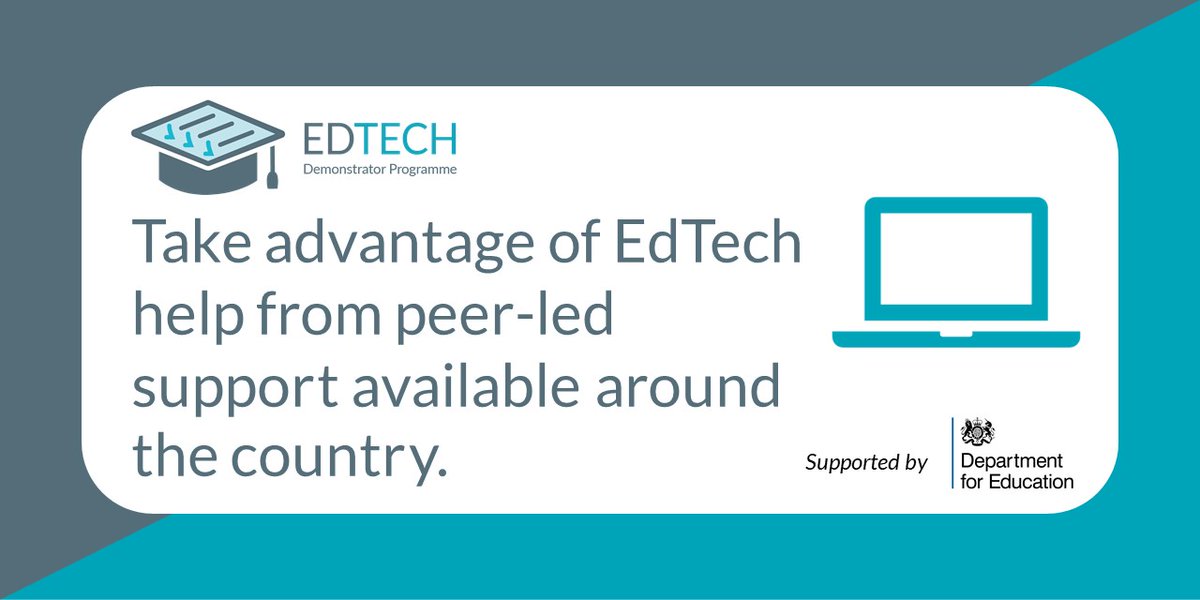 EdtechDemo's tweet image. Not sure what tools to use, when to use them, or how?
Our national peer-led network of over 40 #EdTech Demonstrators can help your school or college. Request support here ➡️ edtechdemo.ucst.uk
#teachertwitter #edutwitter #TechForGood