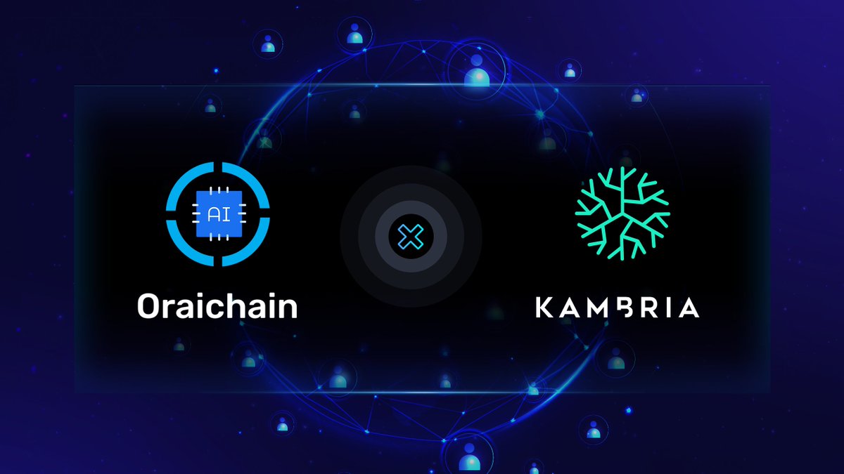 oraichain's tweet photo. Oraichain x Kambria - a collaboration of AI and robotics innovations 🎉🎉🎉

📌 Empowering community via Hackathon programs

📌 Education and talent incubation

📌 Integrating AI Oracles

👉https://t.co/85Z5es07Gu 

#Oraichain $ORAI #Kambria https://t.co/WWyGk4GQHS