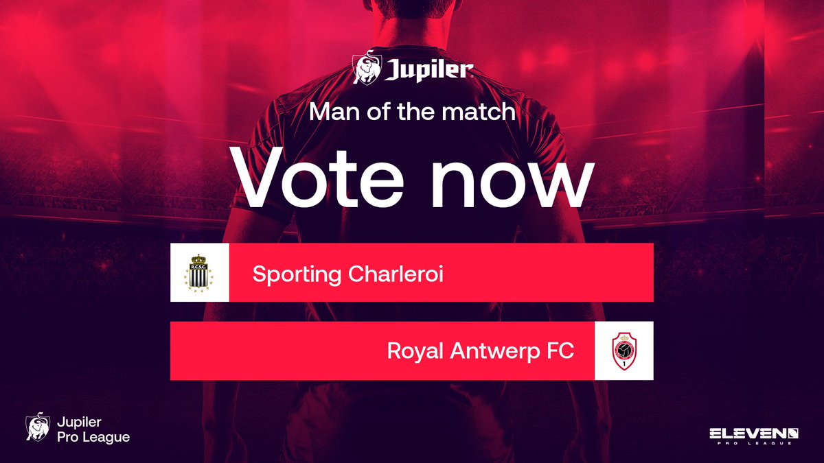 ProLeagueBE's tweet photo. Vote now for your '@Jupiler Man of the Match'!

🗳️ https://t.co/pF4ZxbzHoz

#jupilerproleague #ManoftheMatch #JupilerMOTM https://t.co/EjsHL0A9KJ
