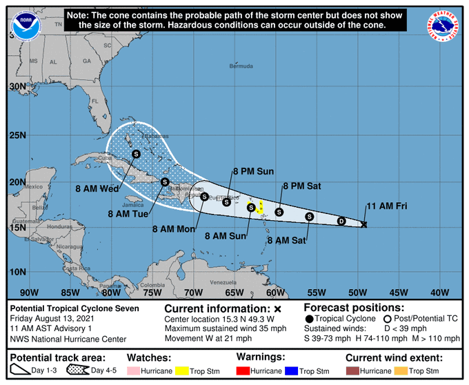 HollySanchezSFM's tweet photo. #95L invierte oficialmente a #PCT7 y después a Tormenta Tropical.
La vigilancia para Sotavento está en vigor. https://t.co/jEQlJOQKdt