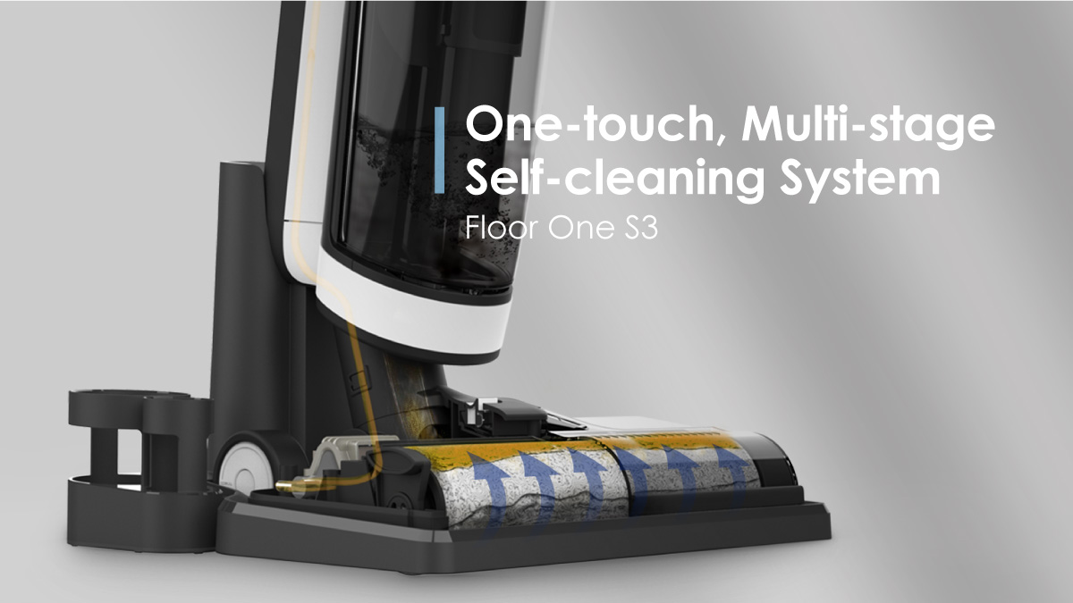 Tineco on Twitter "Never touch a dirty roller again! The FLOOR ONE S3