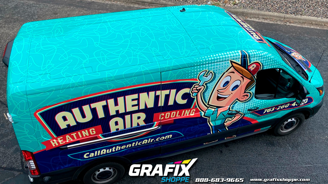 GrafixShoppe's tweet photo. We have to share this head-turner van wrap! Thanks for the business Authentic Air Heating &amp; Cooling!

#3mvinyl #wrappedcars #largeformatprinting #wrapped #vehiclegraphics #vehiclewraps https://t.co/6zxO5XErW9