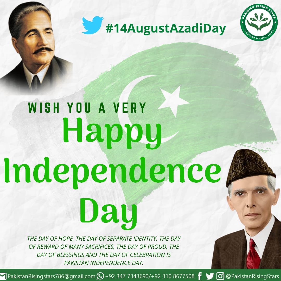 PRSRecruiter's tweet photo. Thousand laid down their lives so that the country is breathing.
This day never forget their sacrifices.
pakistan zindabad
#14AugustAzadiDay
@youth_prs https://t.co/uFCqfx8hMs
