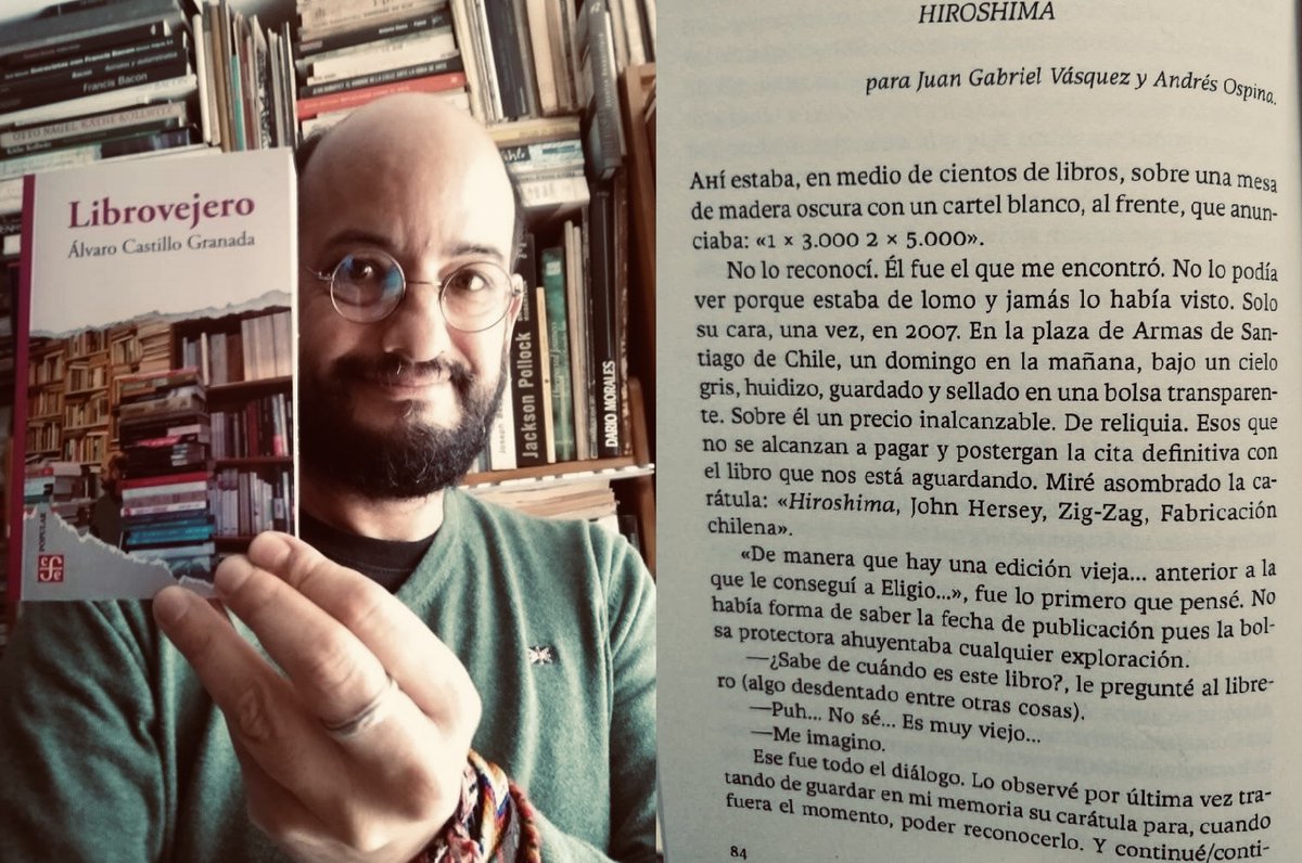 Nunca en mis 45 años alguien me había dedicado una sola página de una obra publicada. Hoy, por fin, descubro que mi amigo y hermano de letras y libros Álvaro Castillo Granada, don #SanLibrario, lo hizo en su más reciente colección de relatos #Librovejero. ¡Qué alegría! ¡Léanla!