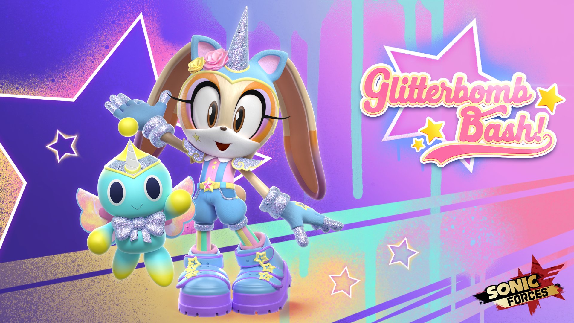 Sega Hardlight Unicorn Cream Beams Into Battle Earn Special Cards For Sonicforces Mobile S Cutest And Most Colourful Runner In The Glitterbomb Bash Event T Co U7bs4v2jev Twitter