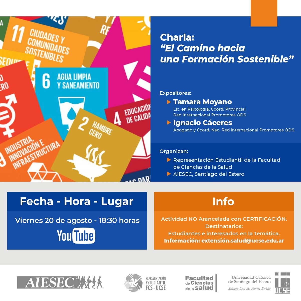 UCSEoficial's tweet photo. 🔸 Actividad GRATUITA con CERTIFICACIÓN

✍️ Inscripción: https://t.co/CQXxwaQbv8

#UCSE #Charla #FormaciónSustentable https://t.co/Gj4UFoiK7A