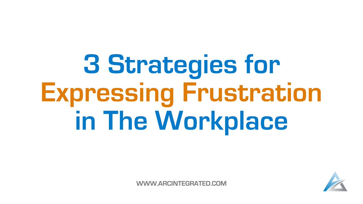 Getting frustrated at work is common, however, the way you express it can greatly influence your environment. 

Here are 3 strategies: 

1) Timing is important 2) Understand what helps you decompress 3) Remember the context 

#personaldevelopment