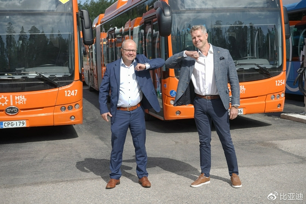 A total of 76 #BYD e-buses ordered by public transport operator #Nobina will be put into service in #Helsinki this month.

43 e-buses were delivered to #Turku in July, bringing the total to 119 — the largest-ever fleet in #Finland ready for operation.

https://t.co/ZXYW2QdTns https://t.co/IPcHxrj2Aw
