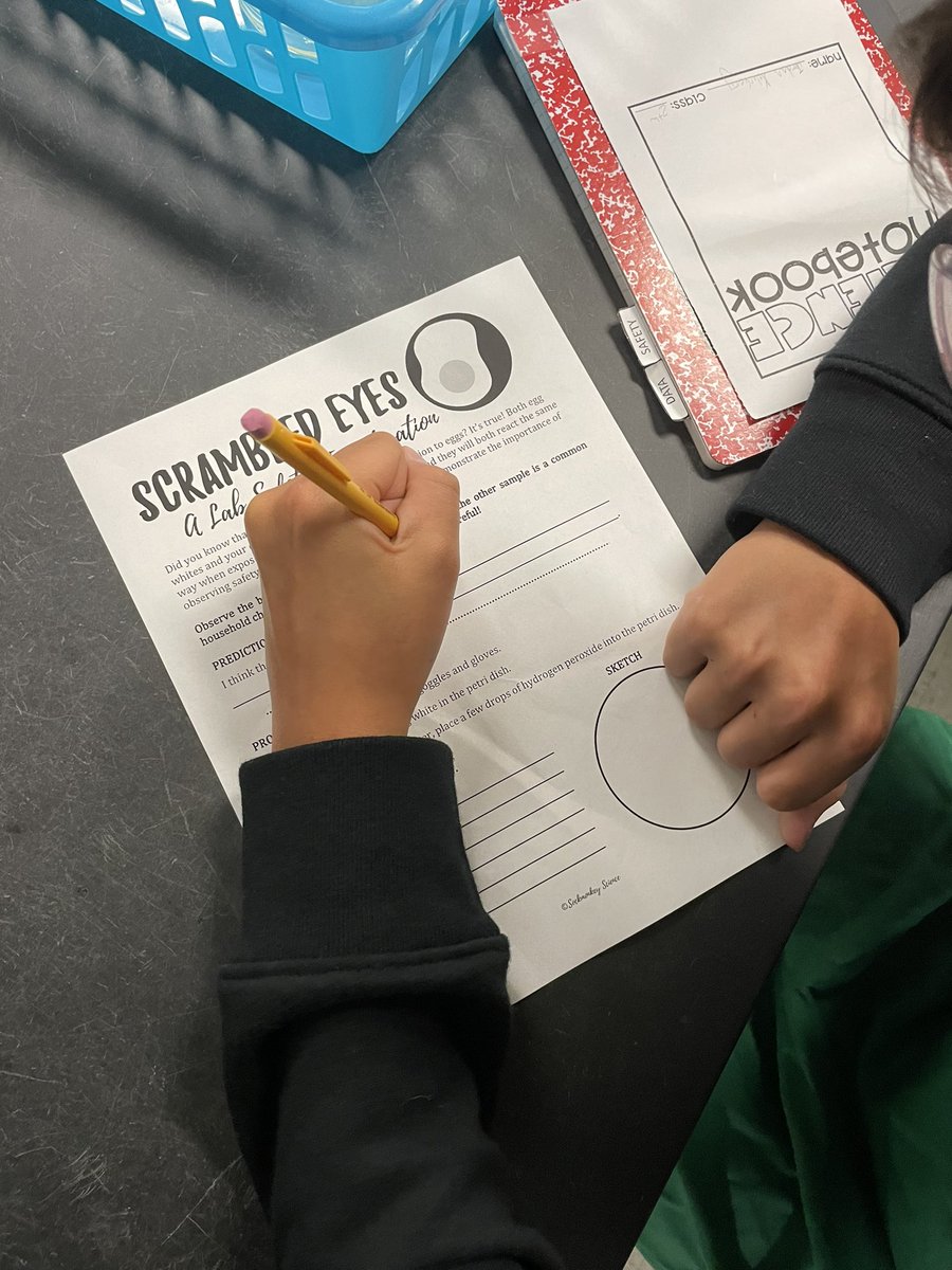 JenniferHallKMS's tweet image. Today we are discovering the importance of lab safety by simulating what could happen to your eyes if not wearing safety googles. #safetyfirst #IrreversibleEffects #ScrambledEyesLab #KMSCougarPride #Humble_2ndScience #KMSClassOf2026 🐾❤️🧑🏻‍🔬