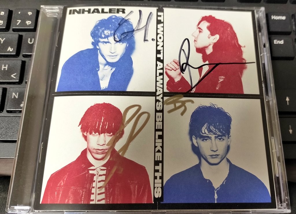 M Fischer On Twitter U2のボノの息子が率いるロックバンド Inhalerの1stアルバム It Won T Always Be Like This サイン入りcdが到着 初登場でukアルバムチャート1位 モロにu2の影響受けまくりなのを何一つ隠さず 直球で攻めてる姿勢が素敵 次回の来日公演では
