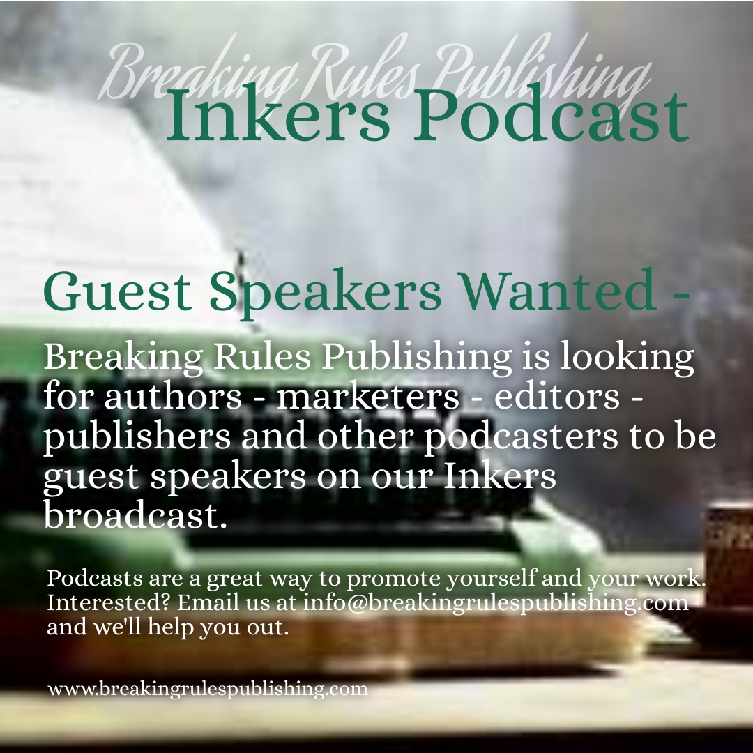 BreakingRules15's tweet image. #Podcasts are a great way to promote yourself &amp;amp; your work. BRP is looking for #authors #editors #book #marketers #publishers and other podcasters to be guest speakers on our #Inkers podcast.  Interested? Please email us @ info@breakingrulespublishing.com and we'll help you out.