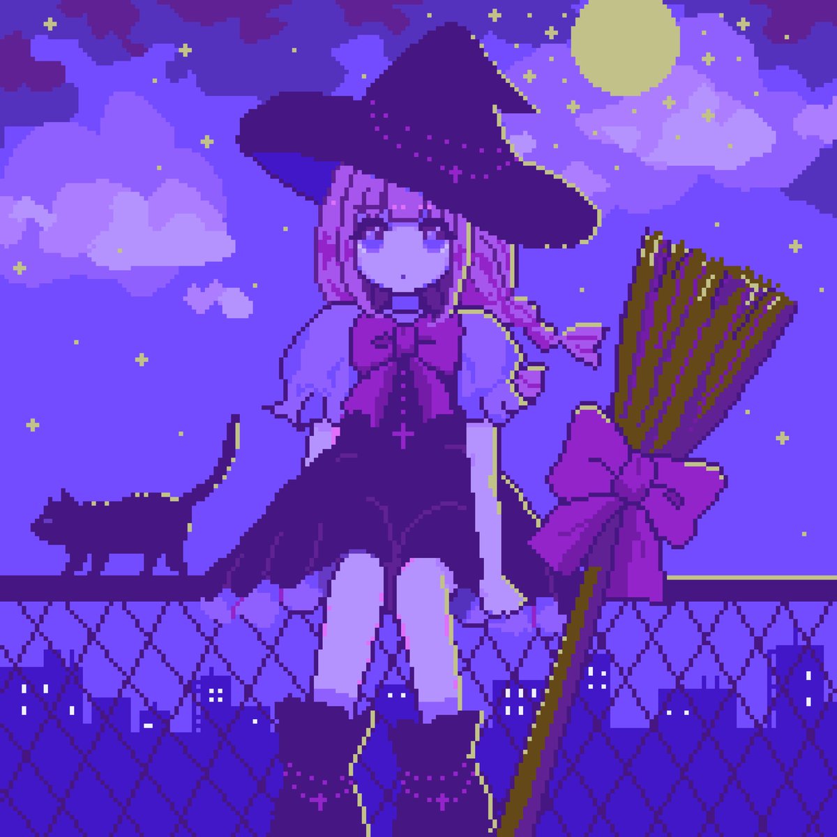 「待ちぼうけ #pixelart  #dotpict 」|むぎちゃのイラスト